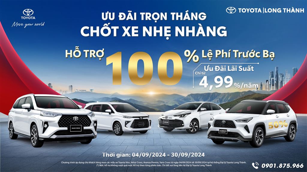 🚗 Toyota - Ưu Đãi Bùng Nổ, Sở Hữu Xe Ngay!