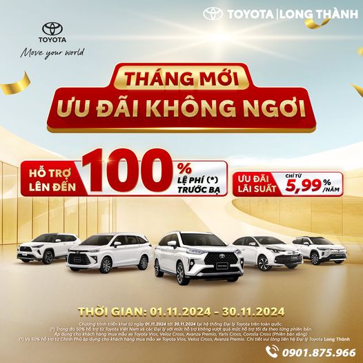 THÁNG 11 NGẬP TRÀN ƯU ĐÃI - LÁI XẾ MỚI TOYOTA