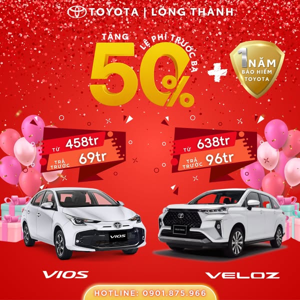 ⚡THÁNG 3 ƯU ĐÃI NGẬP TRÀN TẠI TOYOTA LONG THÀNH⚡