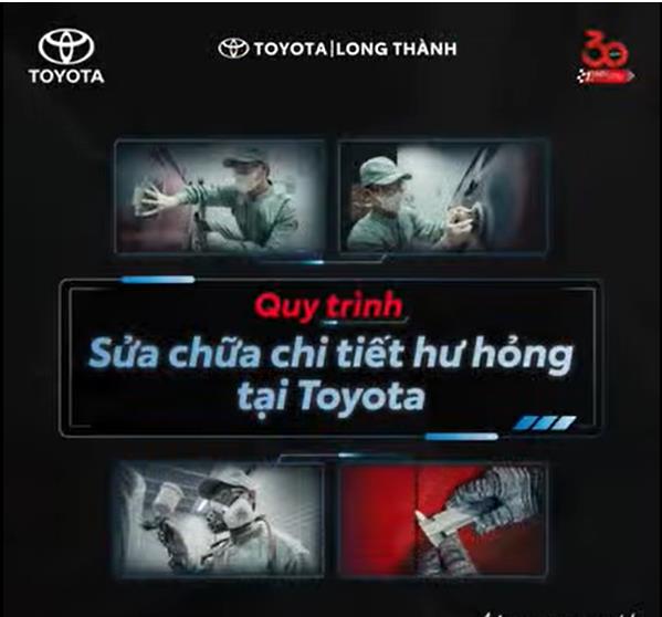 Quy trình dịch vụ Sửa chữa Thân xe và Sơn tại Toyota 