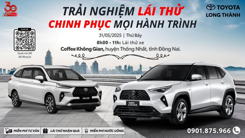 🔰 TRẢI NGHIỆM LÁI THỬ - CHINH PHỤC MỌI HÀNH TRÌNH CÙNG TOYOTA LONG THÀNH ! 🚗🌟