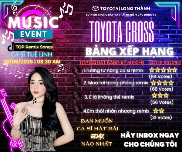 🔥 [BẢNG XẾP HẠNG ] - SỰ KIỆN ĐỈNH CAO TẠI TOYOTA LONG THÀNH  ⚡SỰ KIỆN TRƯNG BÀY VÀ TRẢI NGHIỆM CÁC DÒNG XE TOYOTA CROSS 🔥