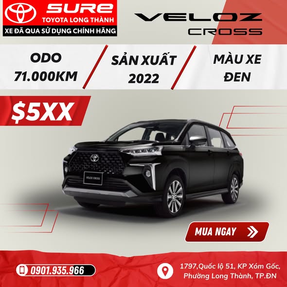 🚗 XE ĐÃ QUA SỬ DỤNG NHƯ MỚI TẠI  TOYOTA LONG THÀNH