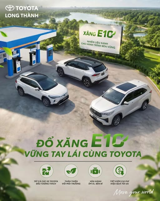 XĂNG E10 – PHÙ HỢP CHO MỌI HÀNH TRÌNH CÙNG TOYOTA 