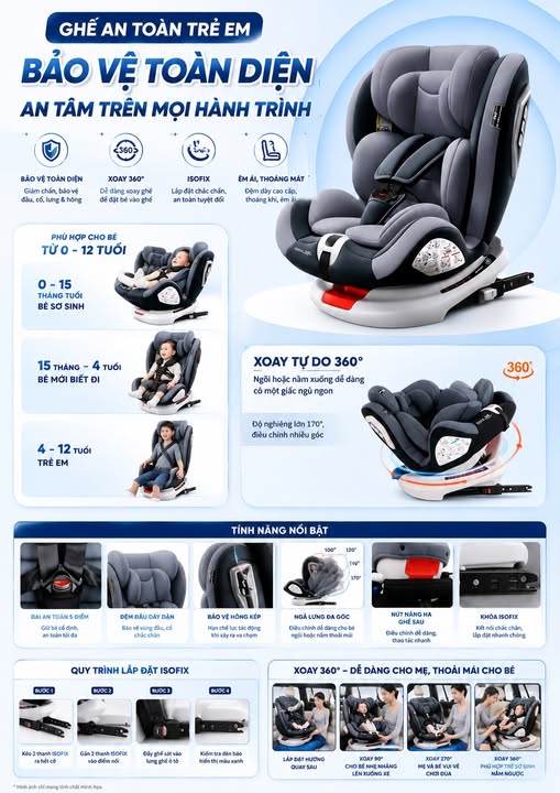 👶🛡️ TỪ 01/07/2026 - GHẾ AN TOÀN TRẺ EM TRÊN Ô TÔ CHÍNH THỨC TRỞ THÀNH QUY ĐỊNH BẮT BUỘC 🚗